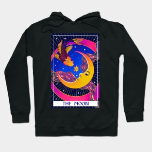 Tarot modern deck. Tarot card. The Moon Hoodie